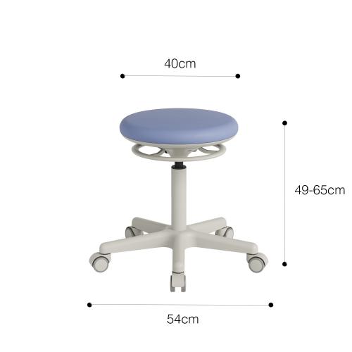 Preview: TEQLER | Praxisrollhocker LECCE dunkelblau (T170737)