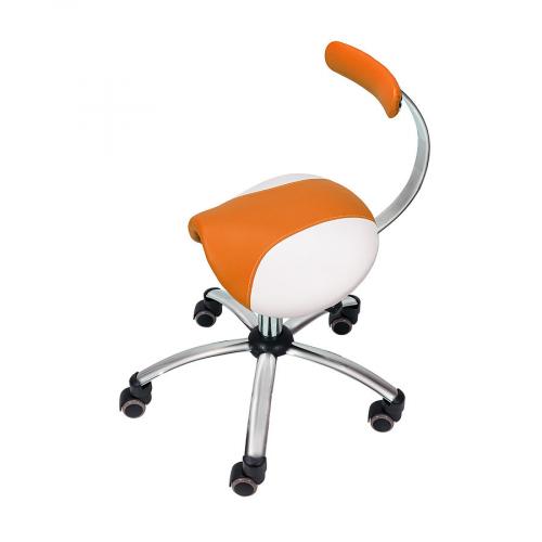 TEQLER | Sattelhocker abnehmbare Lehne (orange) T142729ow