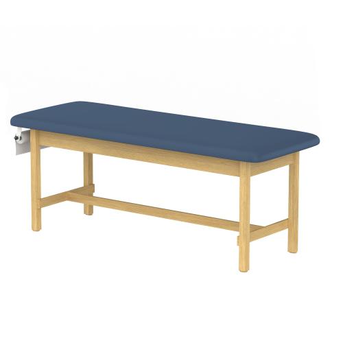 TEQLER flache Holz-Behandlungsliege (blau)