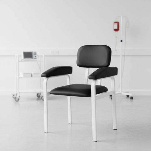 TEQLER | Phlebotomiestuhl Blutentnahmestuhl schwarz (T170704)