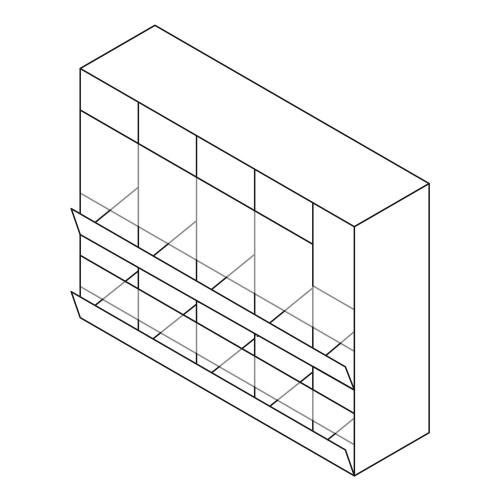 TEQLER | Materialspender XXL 10 Fächer (T170709)