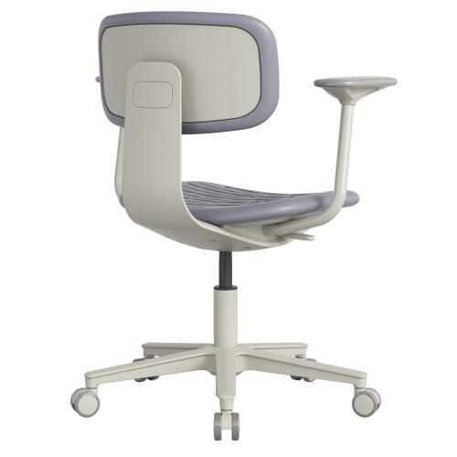 TEQLER | Laborstuhl NAPLES mit Armlehne grau (T170721)