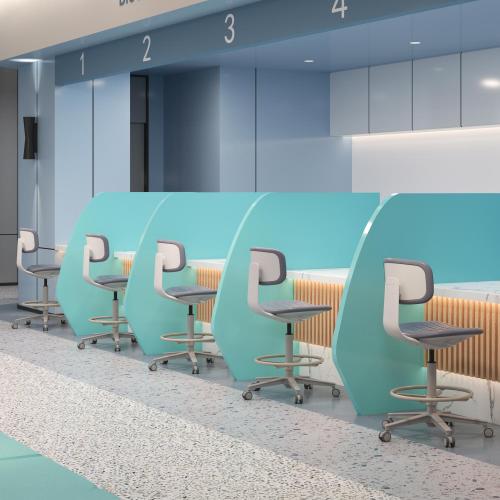 TEQLER | Laborstuhl VERONA grau (T170722)