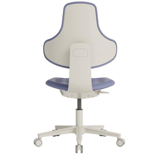 Preview: TEQLER | Laborrollhocker PALERMO grau (T170729)