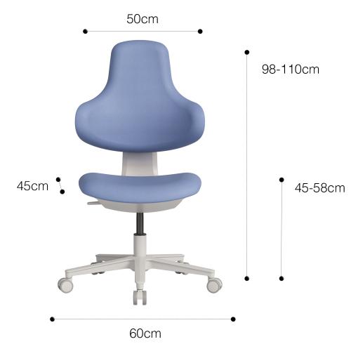 TEQLER | Praxisdrehstuhl SIENA dunkelblau (T170733)