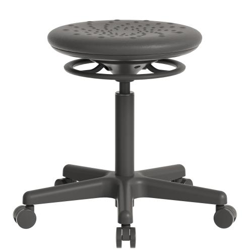 TEQLER | Laborrollhocker CATANIA schwarz (T170735)