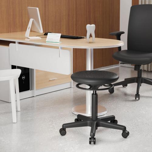 TEQLER | Laborrollhocker CATANIA schwarz (T170735)