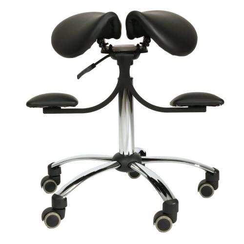 TEQLER | Sattelstuhl ErgoWork schwarz (T170741)