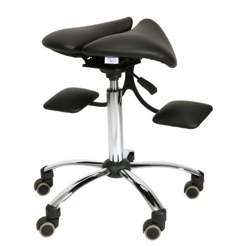 TEQLER | Sattelstuhl ErgoWork schwarz (T170741)