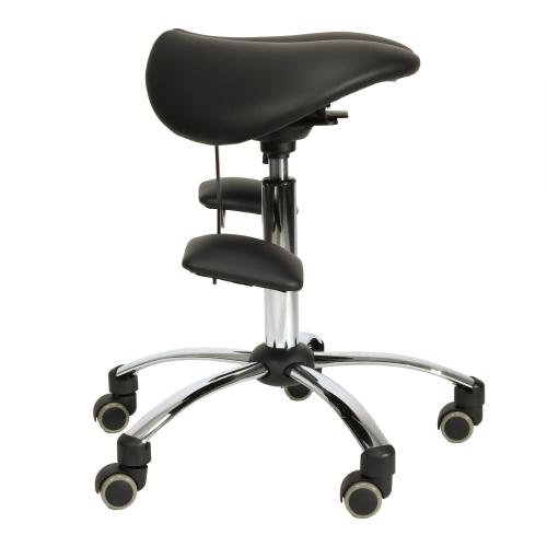 TEQLER | Sattelstuhl ErgoWork schwarz (T170741)