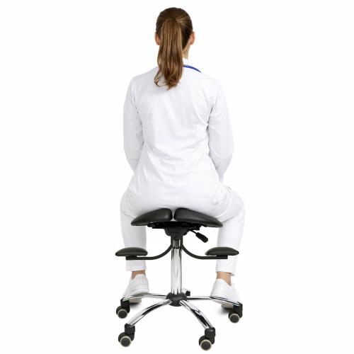 TEQLER | Sattelstuhl ErgoWork schwarz (T170741)