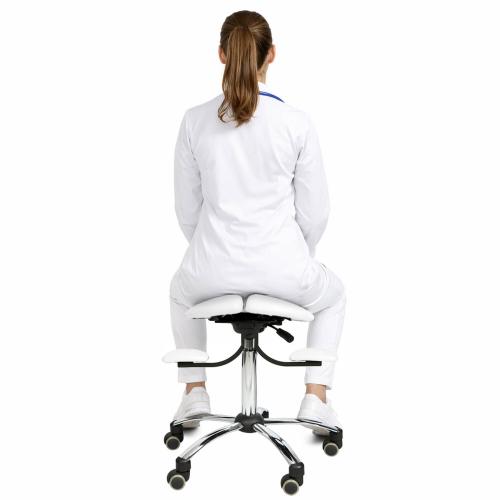 TEQLER | Sattelstuhl ErgoWork weiß (T170742)