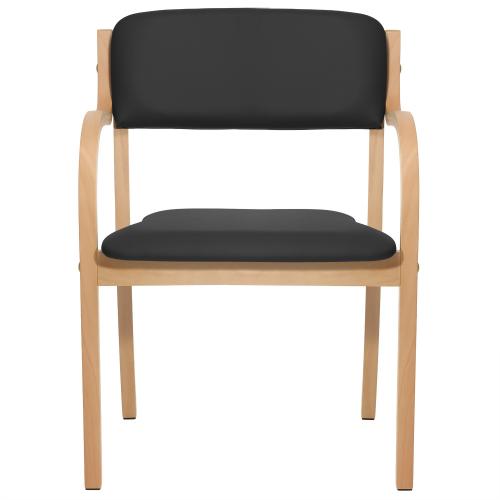 TEQLER | Besucherstuhl Comfort+ schwarz (T170914)