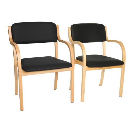 TEQLER | Besucherstuhl Comfort+ schwarz (T170914)