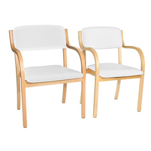 TEQLER | Besucherstuhl Comfort+ weiß (T170916)