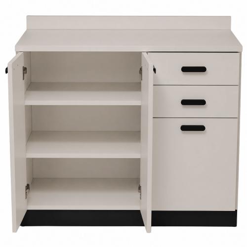 Preview: TEQLER | Sideboard VARDE grau / schwarz (T1711880)