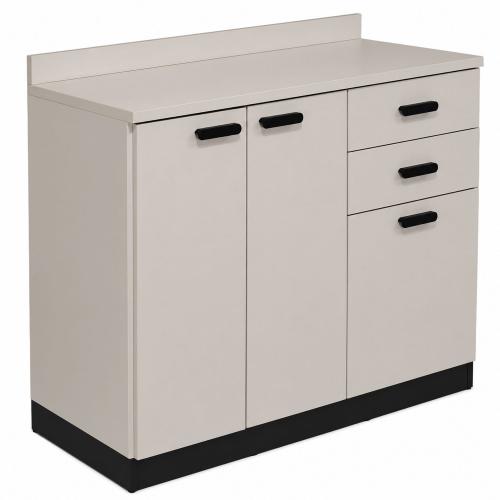 Preview: TEQLER | Sideboard VARDE grau / schwarz (T1711880)