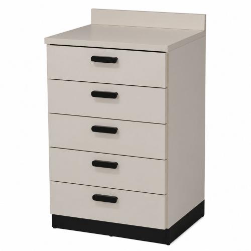 Preview: TEQLER | Schubladenschrank GREVE grau / schwarz (T1711890)