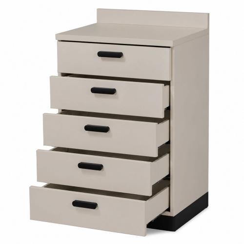 TEQLER | Schubladenschrank GREVE grau / schwarz (T1711890)