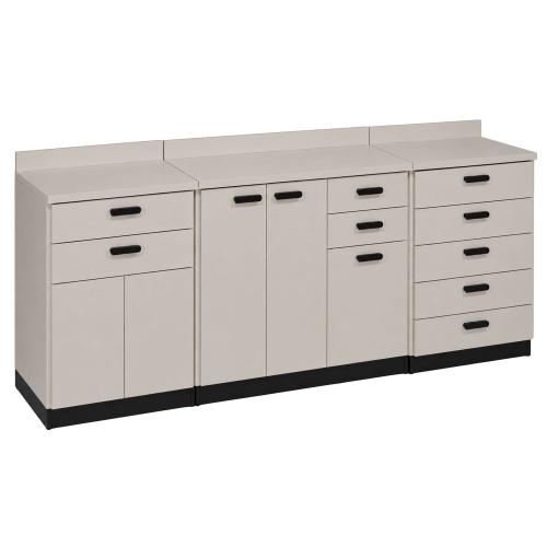 TEQLER | Schubladenschrank GREVE grau / schwarz (T1711890)