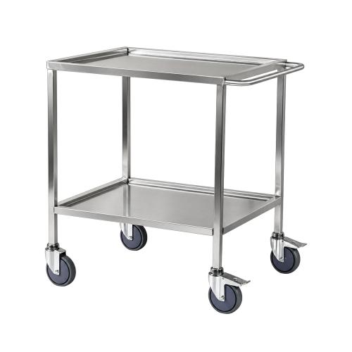TEQLER mobiler Edelstahl-Mehrzweckwagen (81,0cm x 62,5cm × 86,0cm)