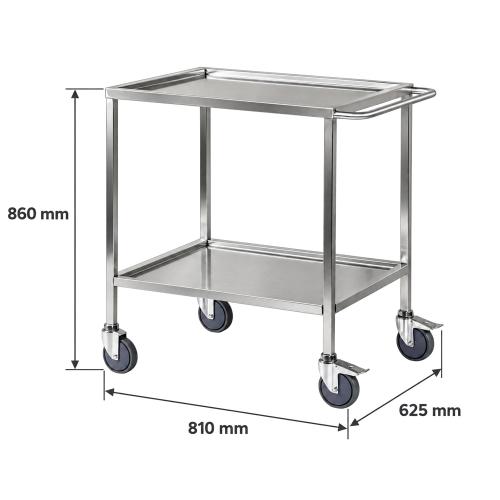 Preview: TEQLER | mobiler Edelstahl Mehrzweckwagen (T171801)