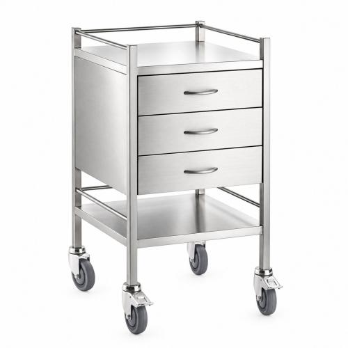 TEQLER | mobiler Edelstahl Schubladenwagen (T171808)