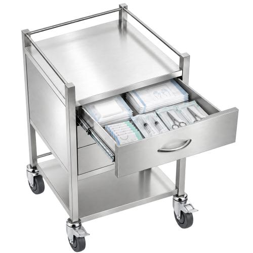 TEQLER | mobiler Edelstahl Schubladenwagen (T171808)