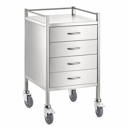 TEQLER | mobiler Edelstahl Schubladenwagen (T171809)