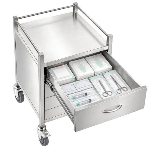 TEQLER | mobiler Edelstahl Schubladenwagen (T171809)