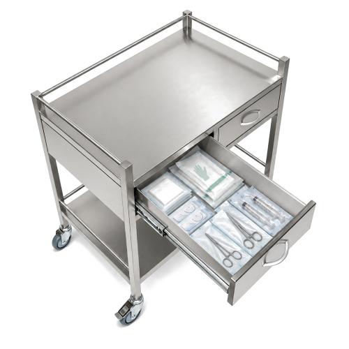 TEQLER | mobiler Edelstahl Vielzweckwagen (T171810)