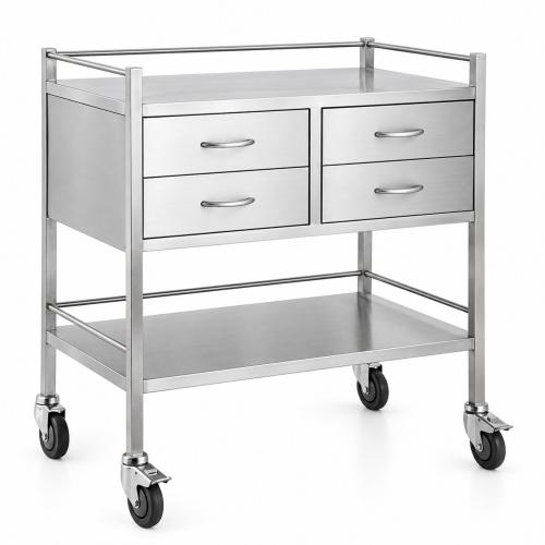 TEQLER | mobiler Edelstahl Vielzweckwagen (T171811)