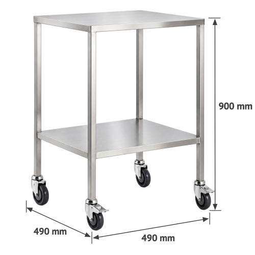 TEQLER | mobiler Edelstahl Gerätewagen (T171812)