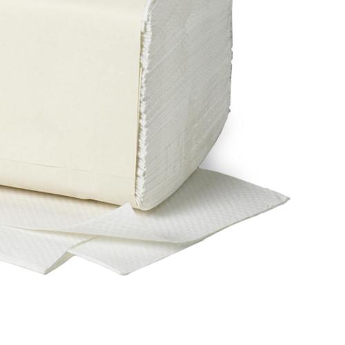 TEQLER | Zellstoff Papierhandtücher (weiß) T850214
