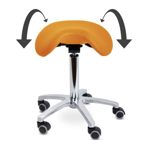 TEQLER | Drehhocker Sattelsitz orange (T140523orange)