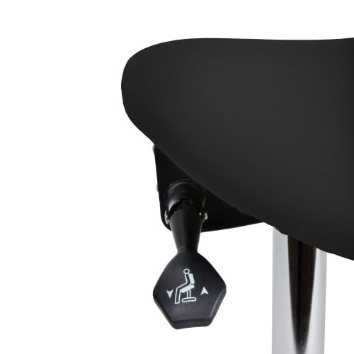 TEQLER | Drehhocker Sattelsitz schwarz (T140523schwarz)