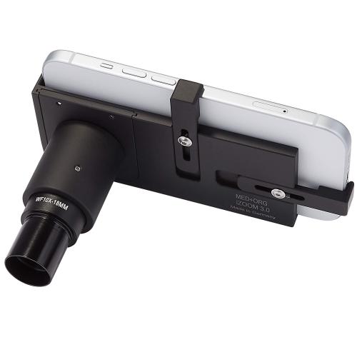 MED+ORG iZOOM 3.0 Spaltlampenadapter für iPhone 14 Pro