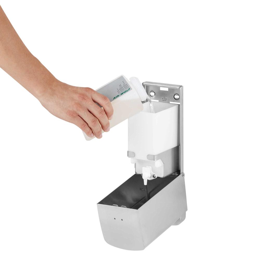 AIR-WOLF | Seifenspender ALPHA 800ml Edelstahl mattschwarz (20-694)