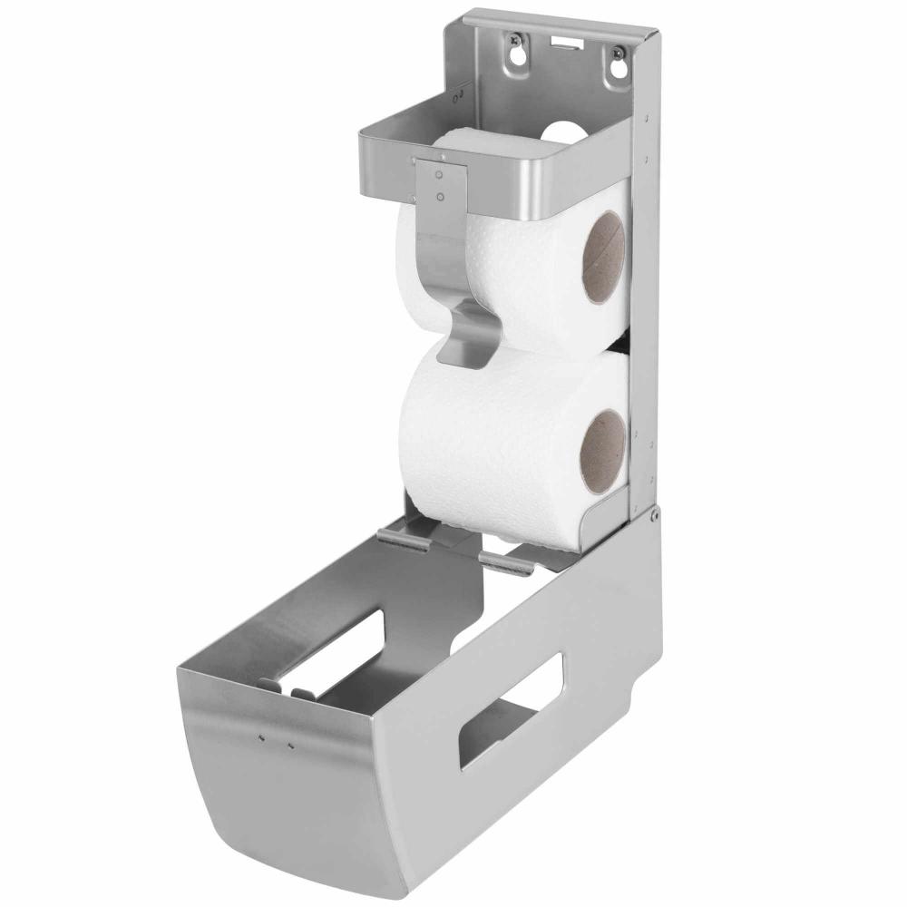 AIR-WOLF | WC-Papierspender Alpha Edelstahl mattschwarz (60-100)
