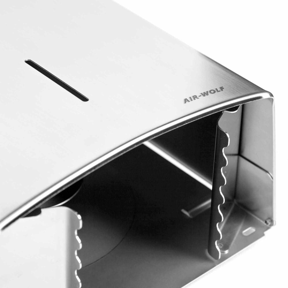 AIR-WOLF | Grossrollenspender Alpha Edelstahl mattschwarz (60-106)
