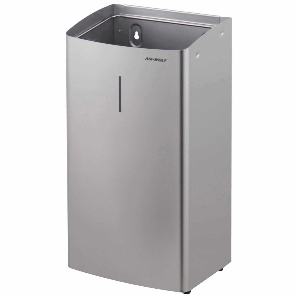 AIR-WOLF | Abfallbehälter Alpha 27 Liter Edelstahl gebürstet (60-113)