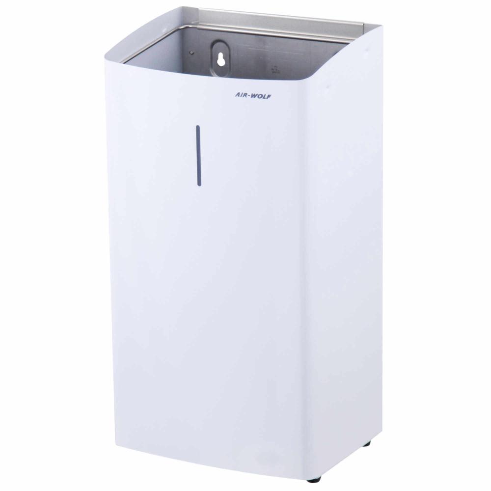 AIR-WOLF | Abfallbehälter Alpha 27 Liter Edelstahl weiß (60-114)