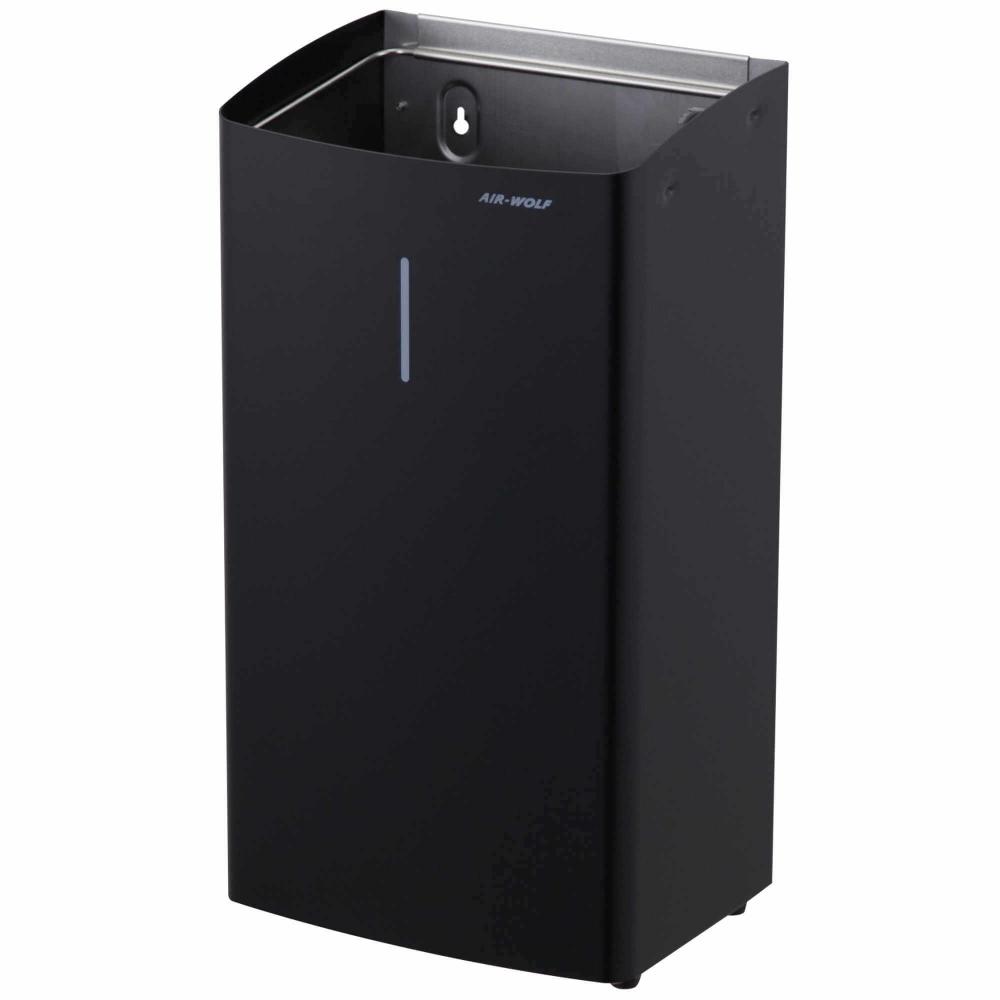 AIR-WOLF | Abfallbehälter Alpha 27 Liter Edelstahl mattschwarz (60-115)