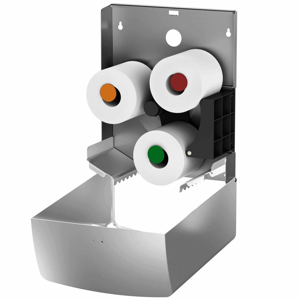 AIR-WOLF | Duplex-Rollenspender Alpha Edelstahl gebürstet (60-120)