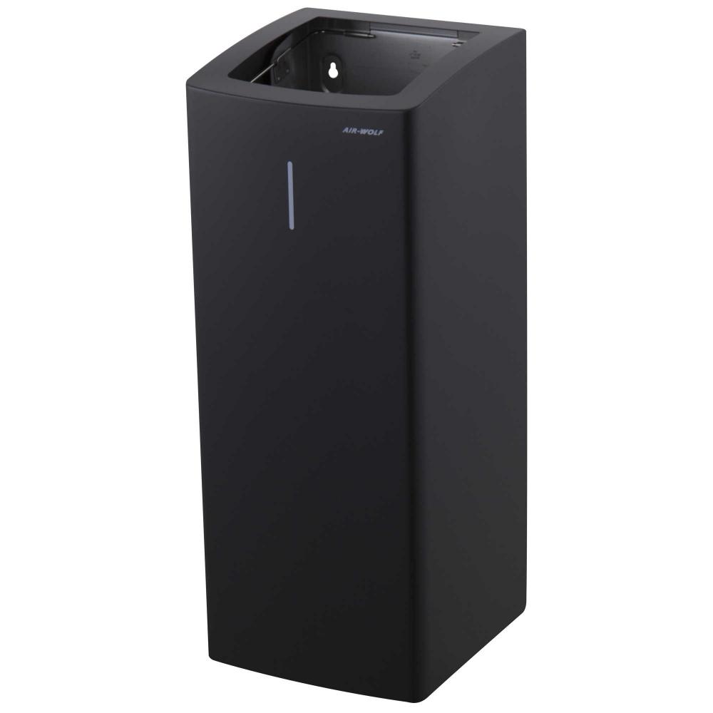 AIR-WOLF | Abfallbehälter Serie Alpha 50 Liter Edelstahl mattschwarz (60-134)