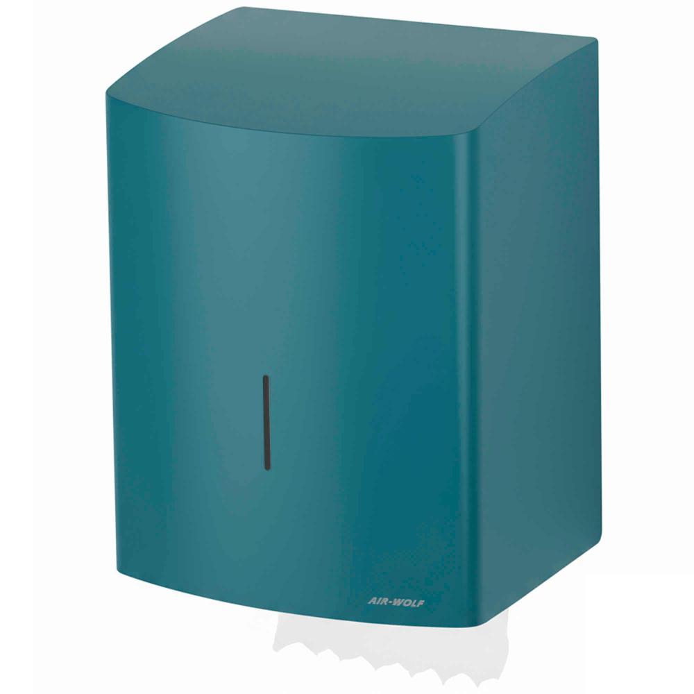 AIR-WOLF | Rollenhandtuchspender Alpha selbstschneidend blau-grün (60-341)