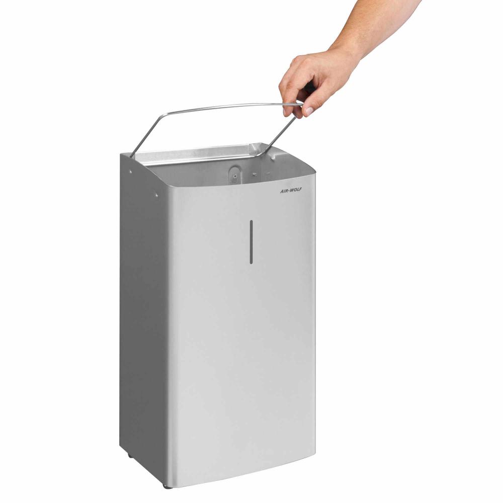 AIR-WOLF | Abfallbehälter Alpha 27 Liter Edelstahl
