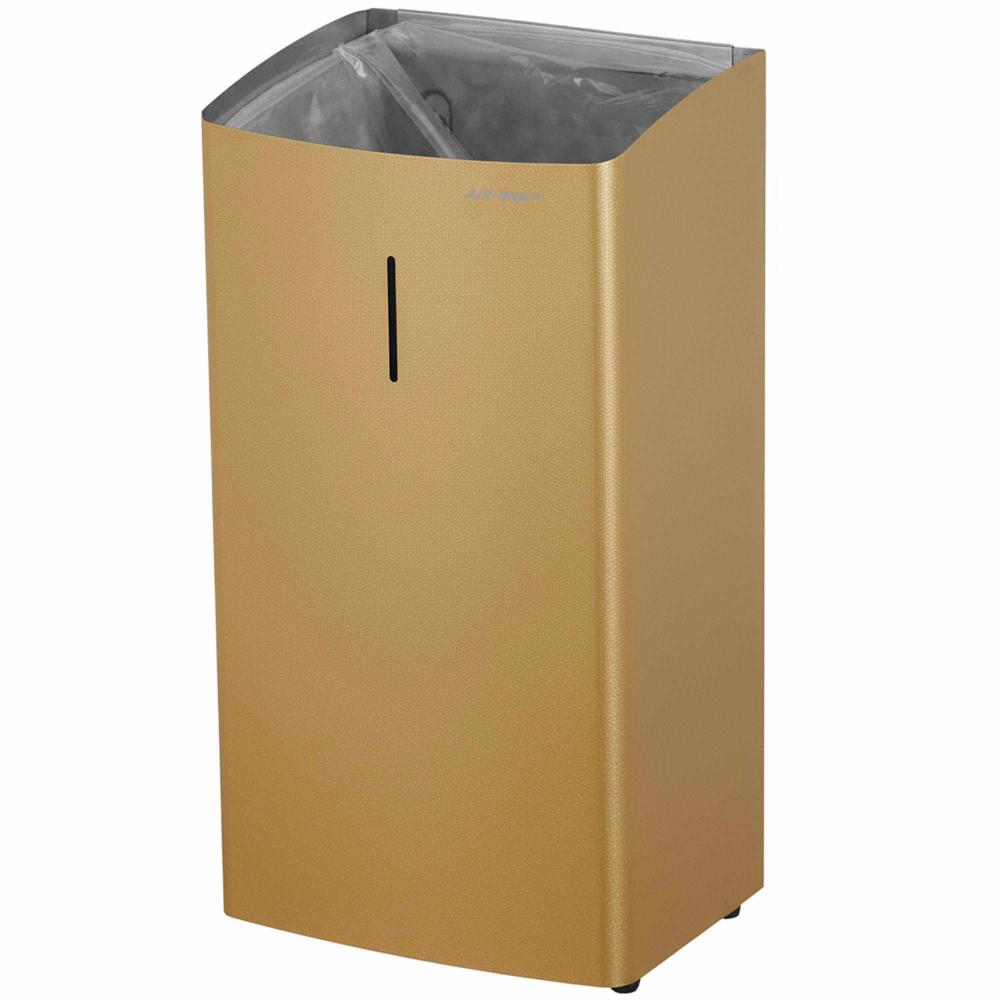 AIR-WOLF | Abfallbehälter Alpha 27 Liter Edelstahl messing (60-347)