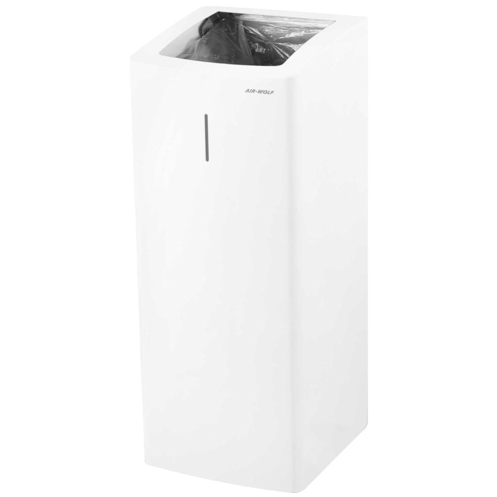 AIR-WOLF | Abfallbehälter Serie Alpha 50 Liter Edelstahl mattweiß (60-355)