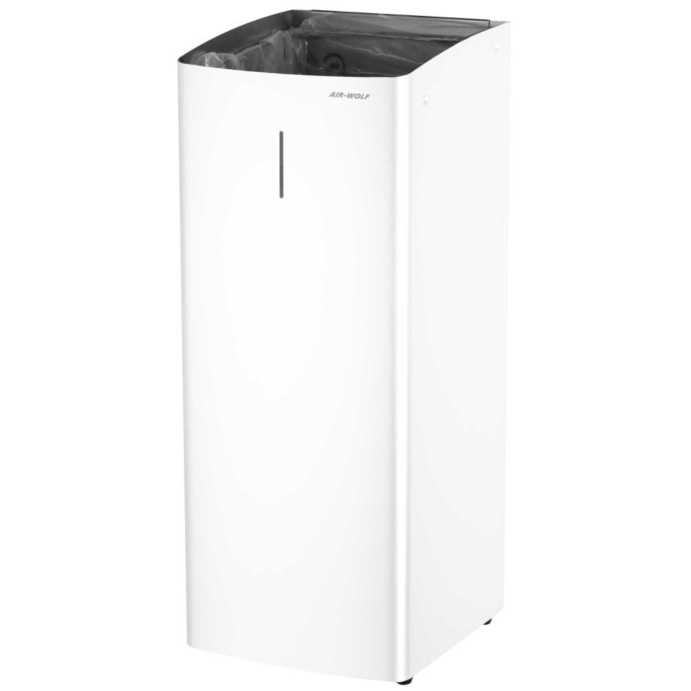 AIR-WOLF | Abfallbehälter Serie Alpha Edelstahl mattweiß 50 Liter (60-360)